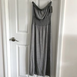 Off shoulder striped dress